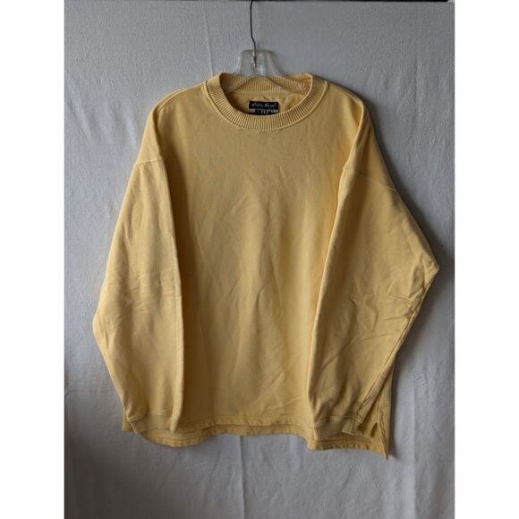 Eddie Bauer Ebtek Sweat Shirt Yellow Men's Medium - Picture 1 of 11